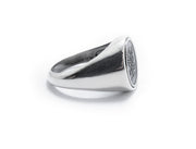 anello Almas Gioielli Chevalier Ovale Stamma Araldico 