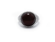anello Almas Gioielli Chevalier Tondo con Agata nera 