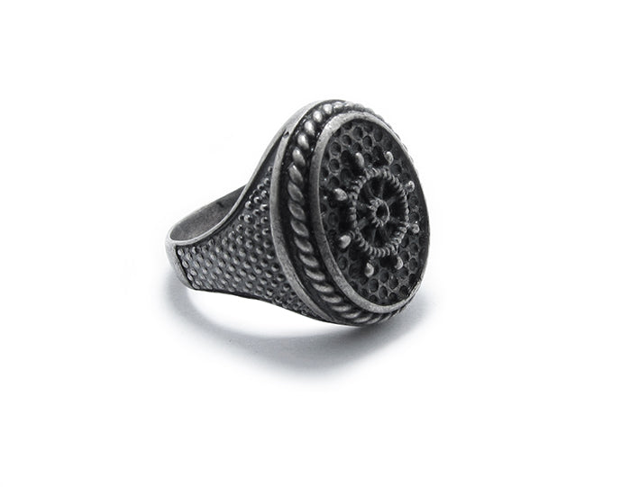 anello Almas Gioielli Chevalier Ovale Timone 