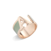  Almas Gioielli Anello con iniziale A 