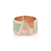  Almas Gioielli Anello con iniziale A 
