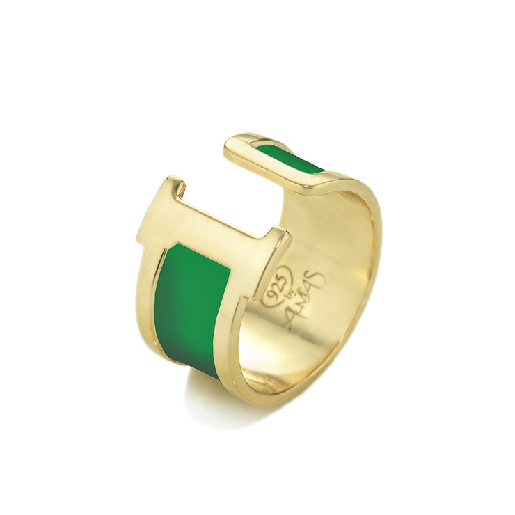Anello con iniziale I