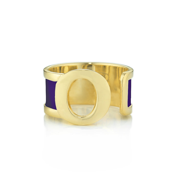 Anello con iniziale O