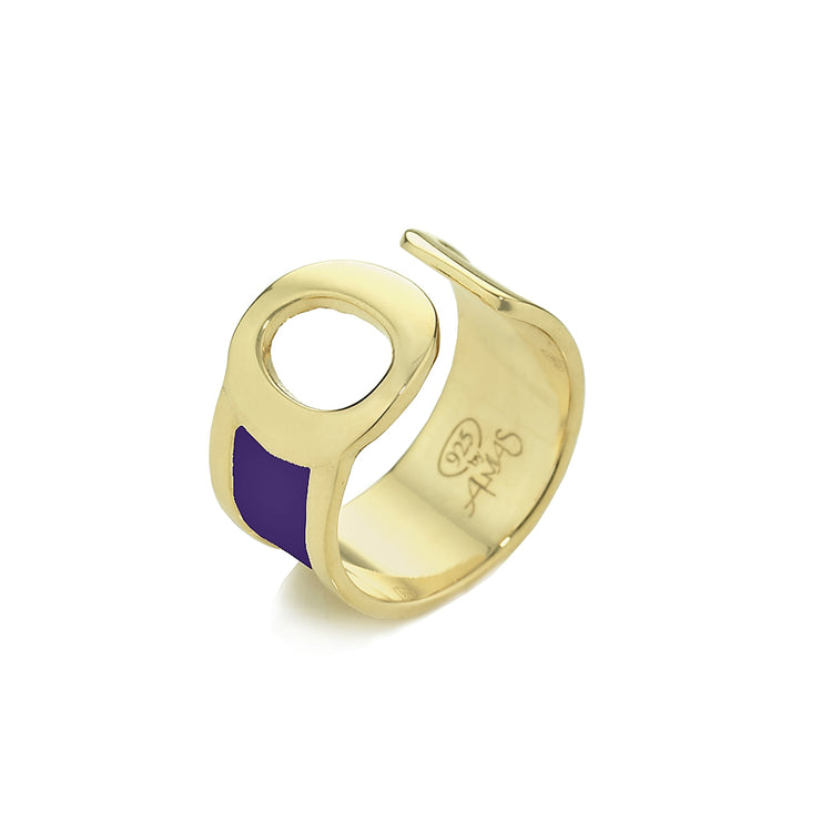 Anello con iniziale O