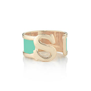 Anello con iniziale S