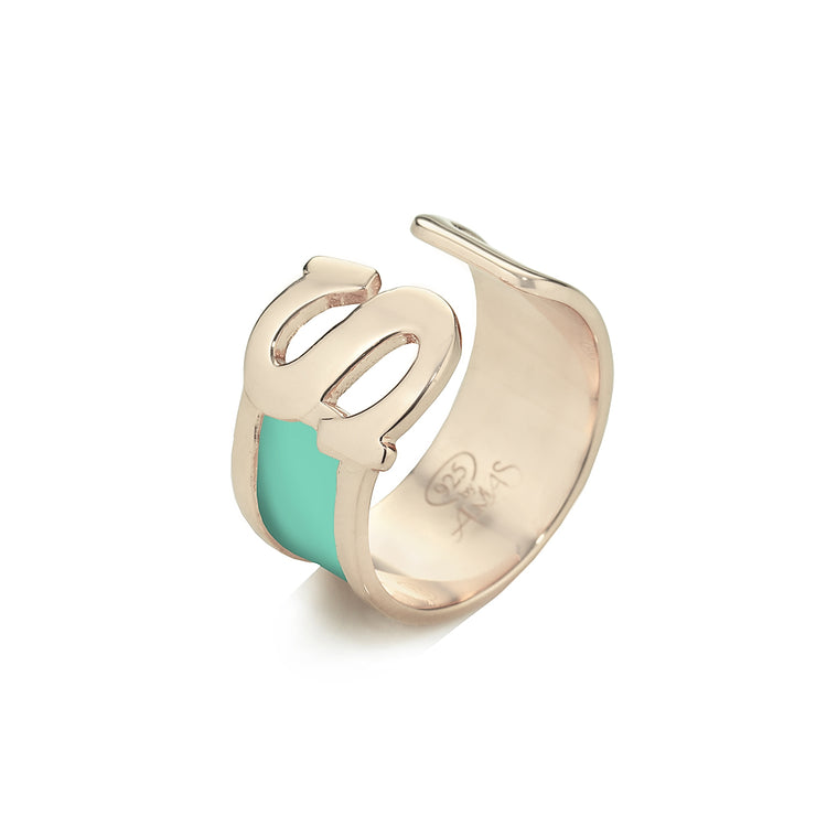 Anello con iniziale S