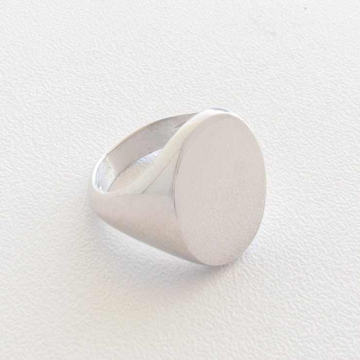 Anello ovale personalizzabile con frase - Almas Gioielli