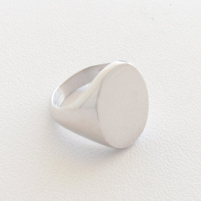 Anello ovale personalizzabile con frase e immagine - Almas Gioielli