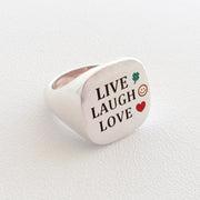 Anello Live Laugh Love - Almas Gioielli