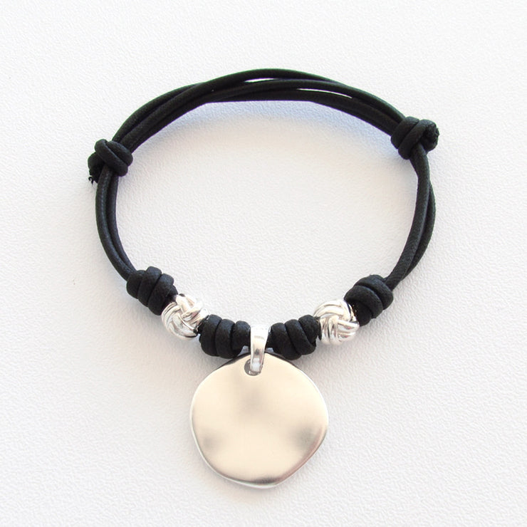 Bracciale laccio con intercalari gomitolo + colori - Almas Gioielli