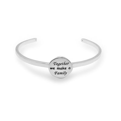 bracciale Almas Gioielli Bracciale rigido con Pepitina Together we make a family 