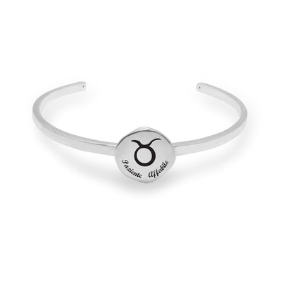 bracciale Almas Gioielli Bracciale rigido con Pepitina segno zodiacale Toro 