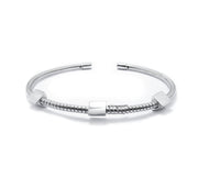 bracciale Almas Gioielli Bracciale rigido flessibile con borchie 