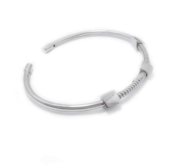 bracciale Almas Gioielli Bracciale rigido flessibile con borchie 