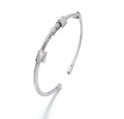bracciale Almas Gioielli Bracciale rigido flessibile con borchie 
