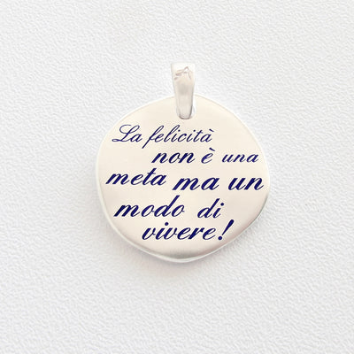 La felicità non è una meta ma un modo di vivere - Almas Gioielli