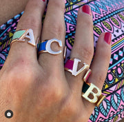 Anello con iniziale N