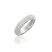 Anello Vera pave' in argento